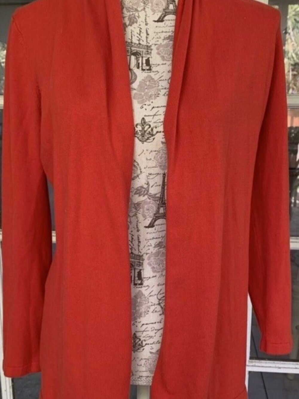 J.Mclaughin Woman’s Sweater Orange, Sz L